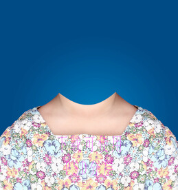 小女孩证件照衣服素材