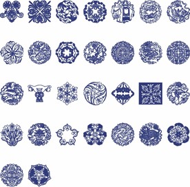 矢量古典青花瓷国风图片