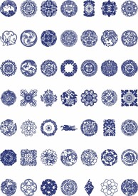 矢量古典青花瓷国风图片