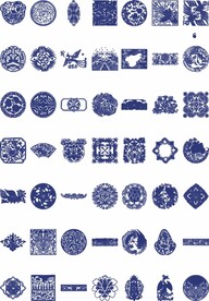 矢量古典青花瓷国风图片