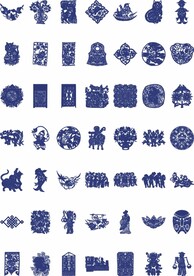 矢量古典青花瓷国风图片