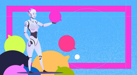 女性美女矢量人工智能AI机器人