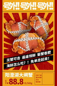 大闸蟹美食推广
