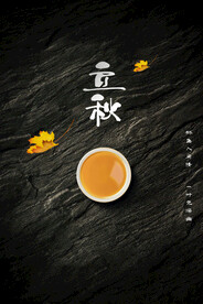 立秋海报素材