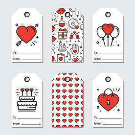情人节礼物标签 