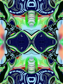 抽象对称印花图案