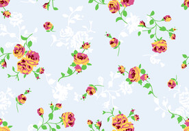 手绘花卉印花图案