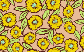 手绘花卉印花图案