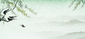  手绘古风插画背景图片 