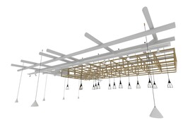 顶棚管道3d模型