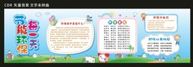 校园节能环保展板