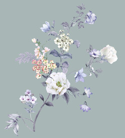 数码印花水彩花抽象花卉水彩花