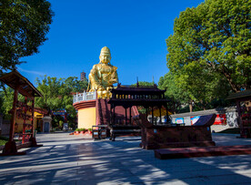 岳阳圣安寺景区 大佛像
