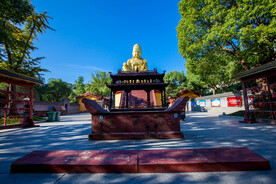 岳阳圣安寺景区 大佛像