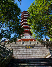 岳阳圣安寺景区 岳阳塔