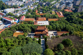 岳阳圣安寺景区 万佛宝塔远眺