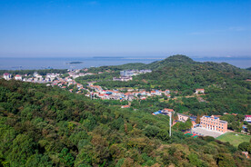 岳阳圣安寺景区 万佛宝塔远眺
