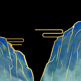  手绘古风插画背景图片 