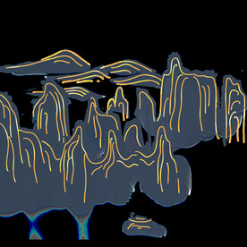  手绘古风插画背景图片 