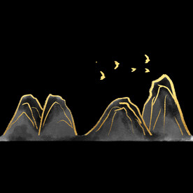 手绘古风插画背景图片 