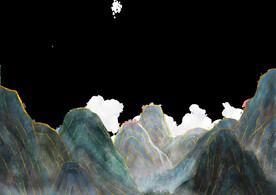  手绘古风插画背景图片 