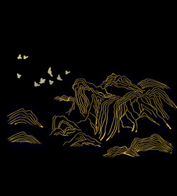 手绘古风插画背景图片 