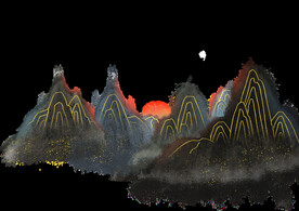  手绘古风插画背景图片 