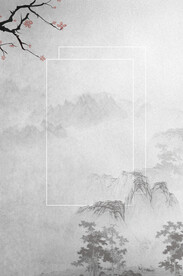 手绘古风插画背景图片 