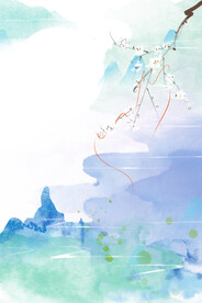 手绘古风插画背景图片 