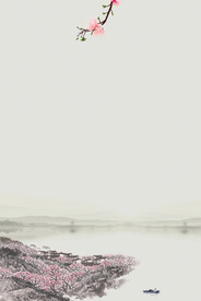    手绘古风插画背景图片 