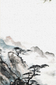    手绘古风插画背景图片 