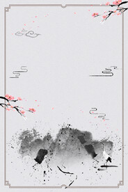   手绘古风插画背景图片 