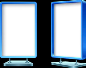 立体户外广告牌样机