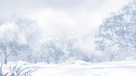 美丽冬天雪景