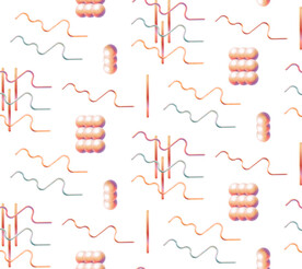  抽象个性背景花型布艺