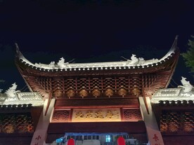 上海七宝老街中式牌坊拱门造型