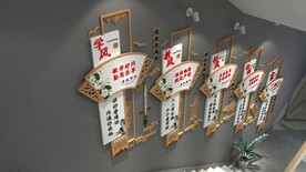 古典素材校园文化墙设计图