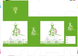 茶包装印刷平面展开图