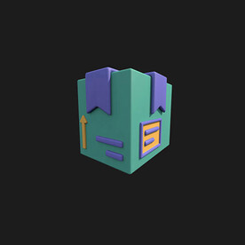 C4D模型快递箱子