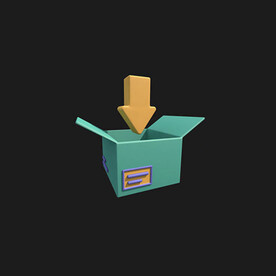C4D模型快递箱子