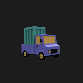 C4D模型箱式货车