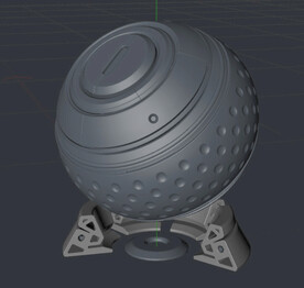 C4D模型空白材质效果展示球体