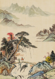 中国风 泼墨 水墨 山水背景 