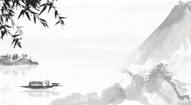 中国风 泼墨 水墨 山水背景 