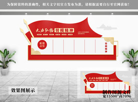弘扬劳模精神党建文化墙