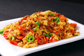 外婆菜炒土鸡蛋