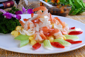 西芹百合溜虾球