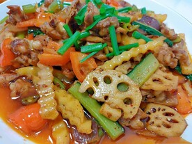 甜椒炒剃骨肉