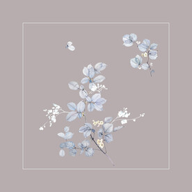数码印花水彩花抽象花卉水彩花