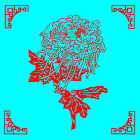 菊花剪纸